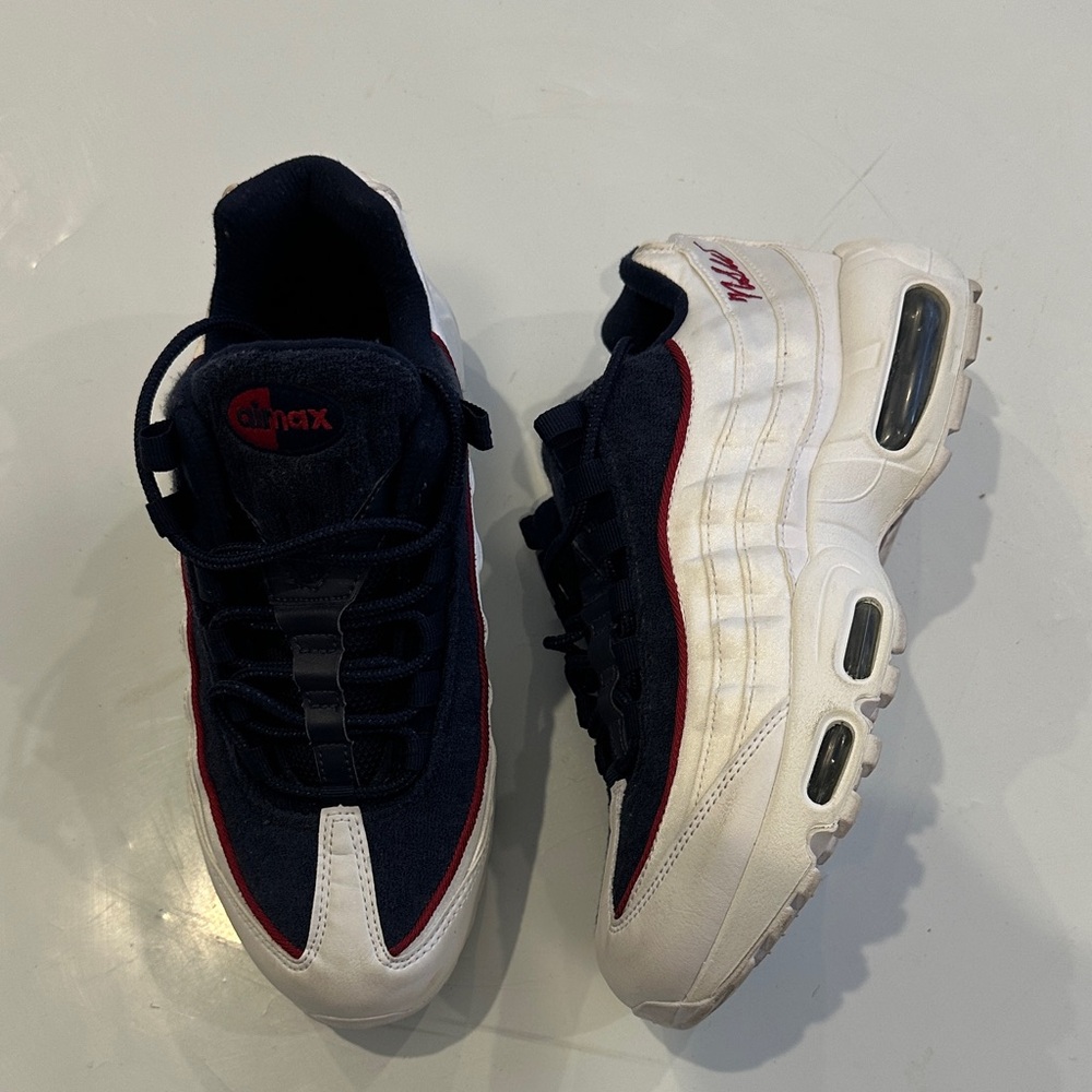 Air Max Navy and White Sneakers